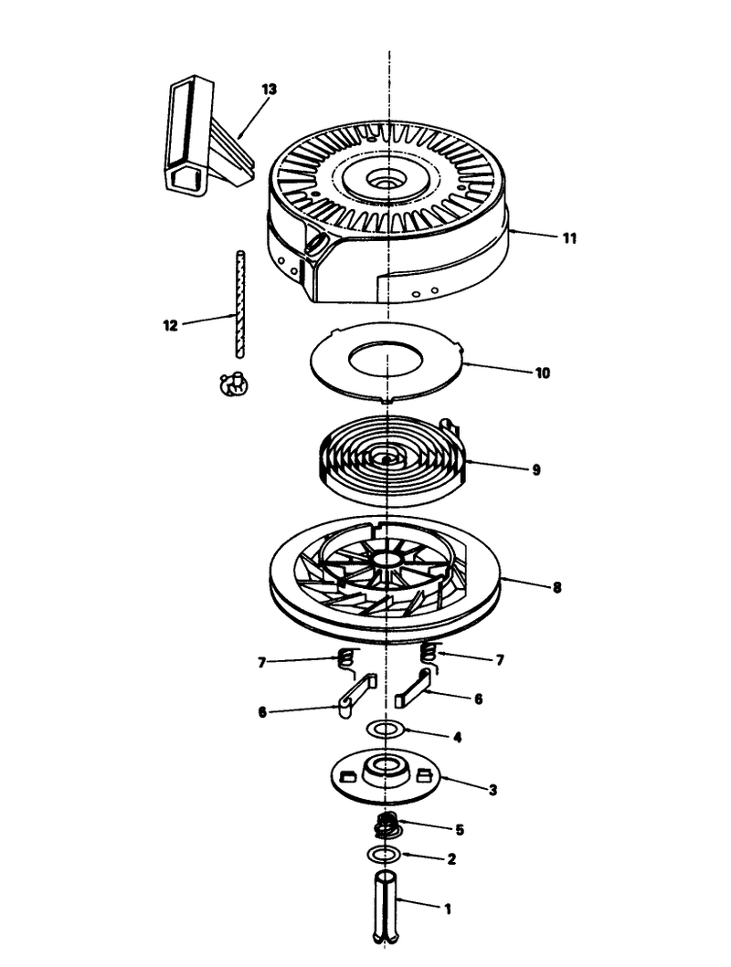 Rewind Starter N0 590621