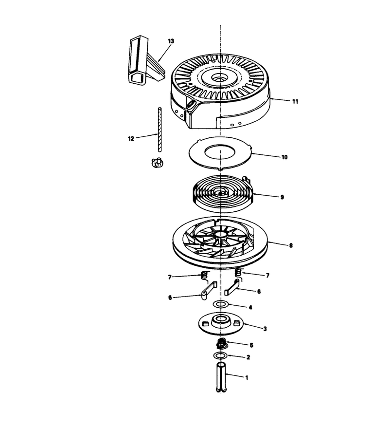 Rewind Starter N0-590621