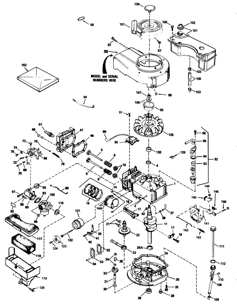Engine Model No Tvs100 44011b