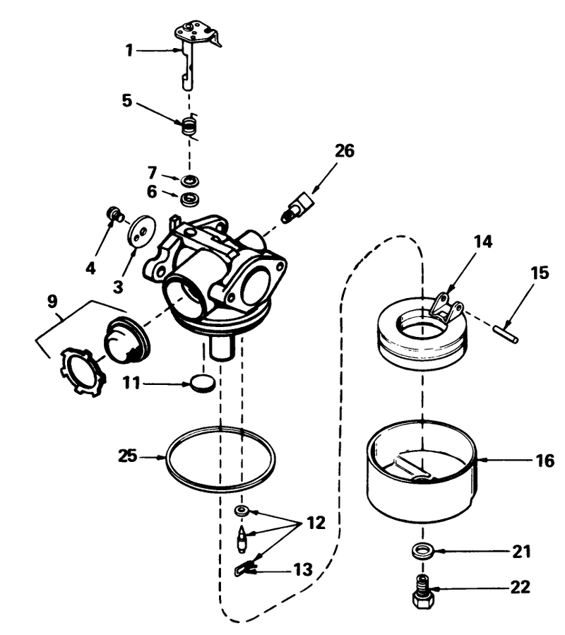 Carburetor No 632098