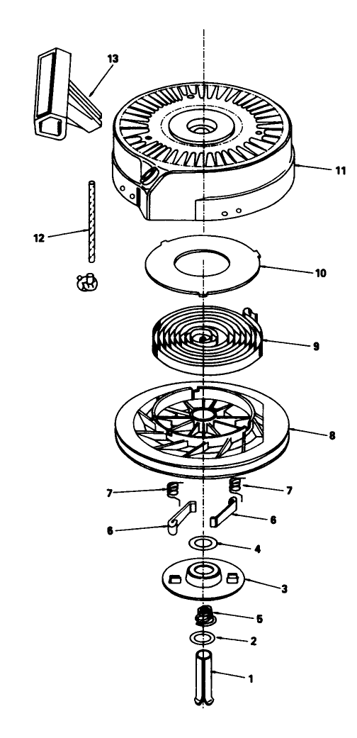 Rewind Starter N0 590621