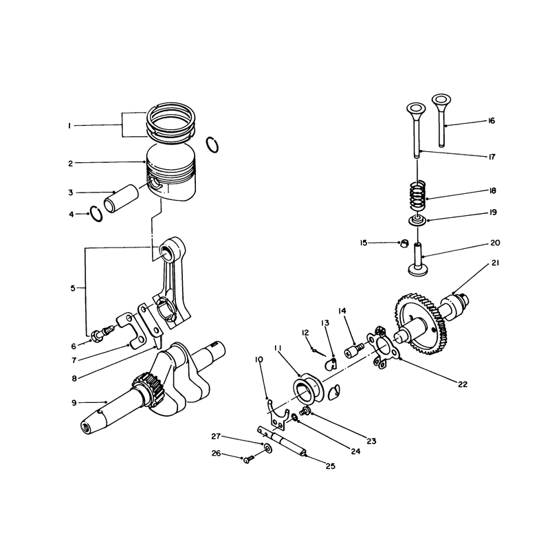 Crankshaft and Camshaft Assembly