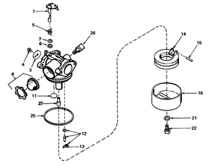 Carburetor No 632050a