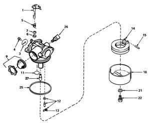 Carburetor No 632050a