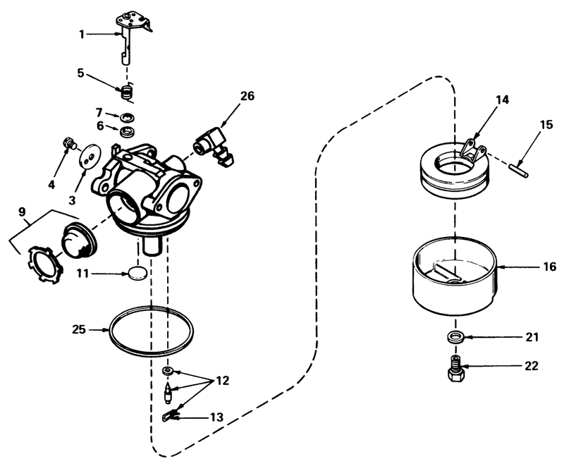 Carburetor No 632098