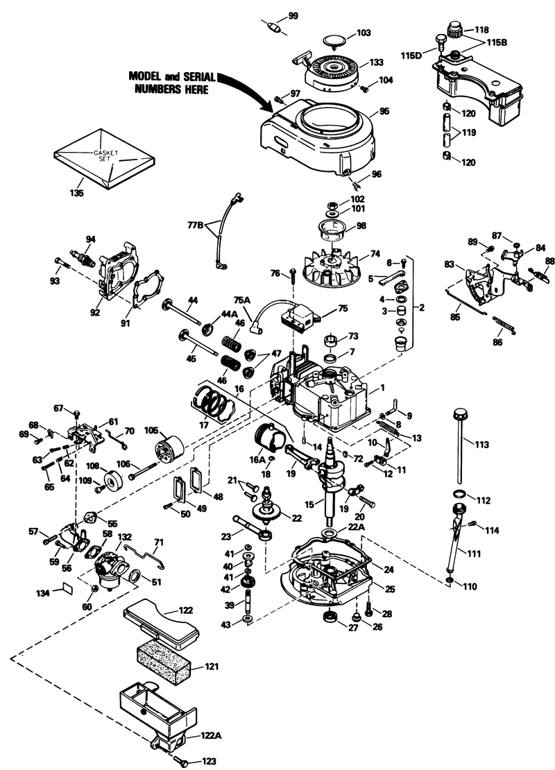 Engine Model No Tvs100 44015b