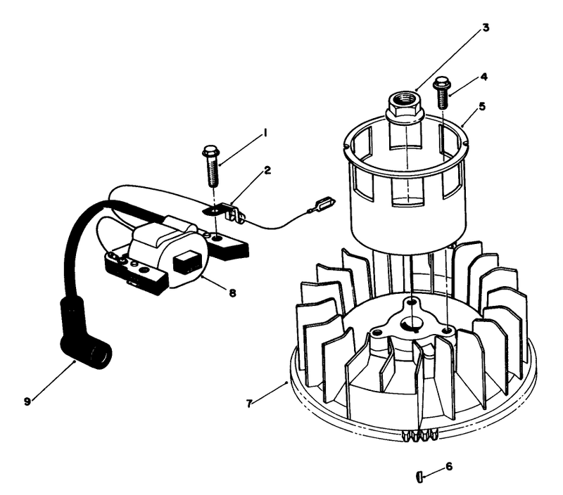 Magneto and Flywheel Assembly model No Vmg6