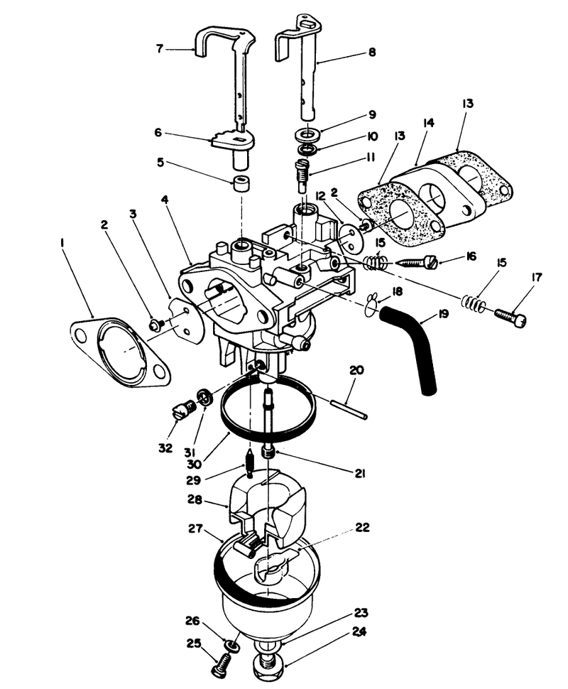 Carburetor Assembly model No Vmj8