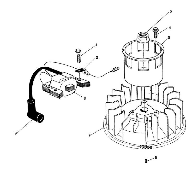 Magneto and Flywheel Assembly model Vmk9 2