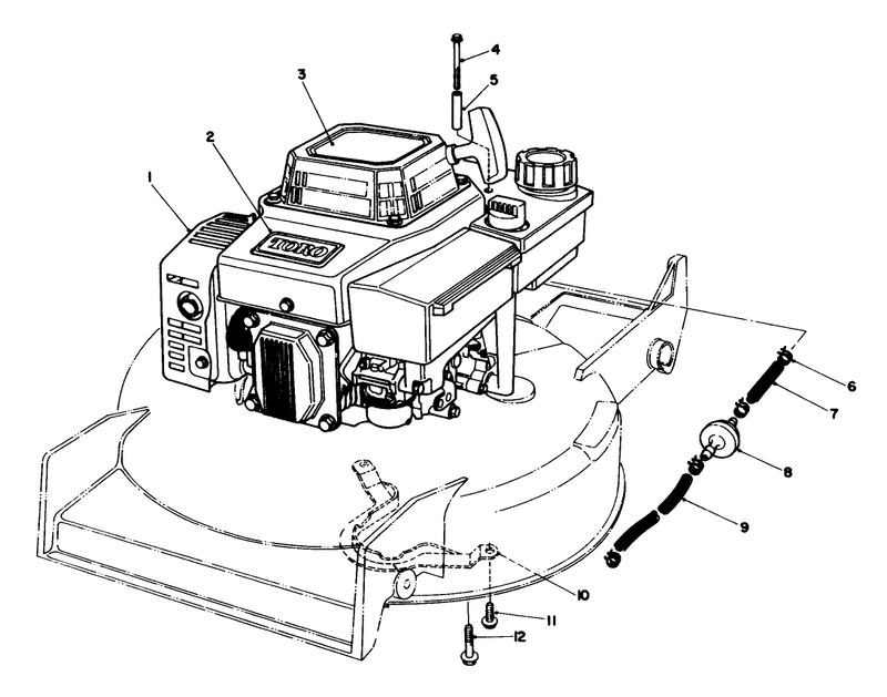 ENGINE ASSEMBLY MODEL NO VMF5 SERIAL NO 7000001 7007080