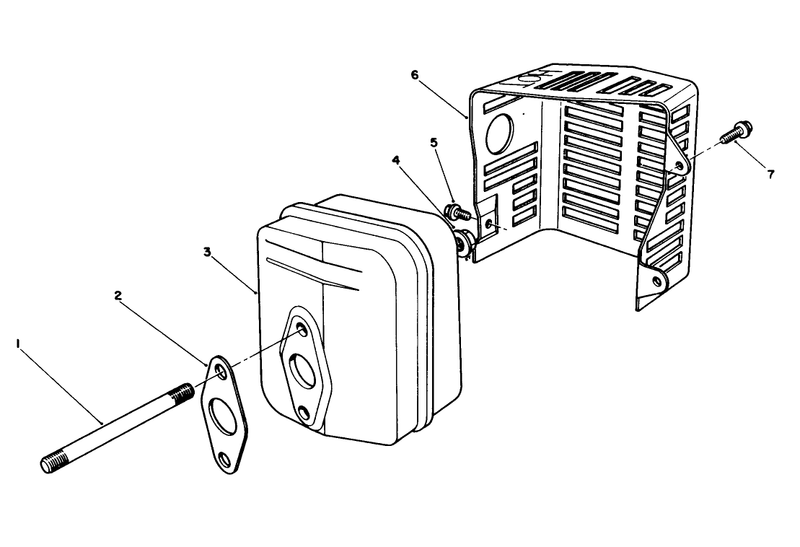 MUFFLER ASSEMBLY MODEL NO VMF5 and VMG6