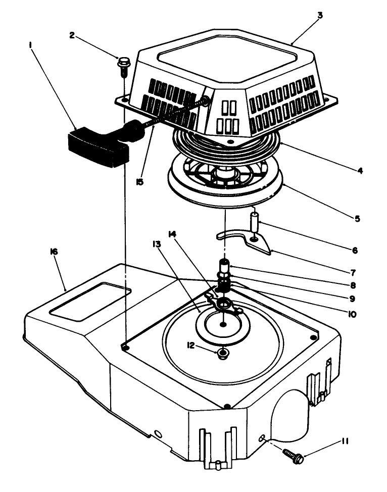 RECOIL ASSEMBLY MODEL NO VMF5 and VMG6