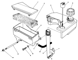 Air Cleaner and Fuel Tank Assembly Model No Vmg6