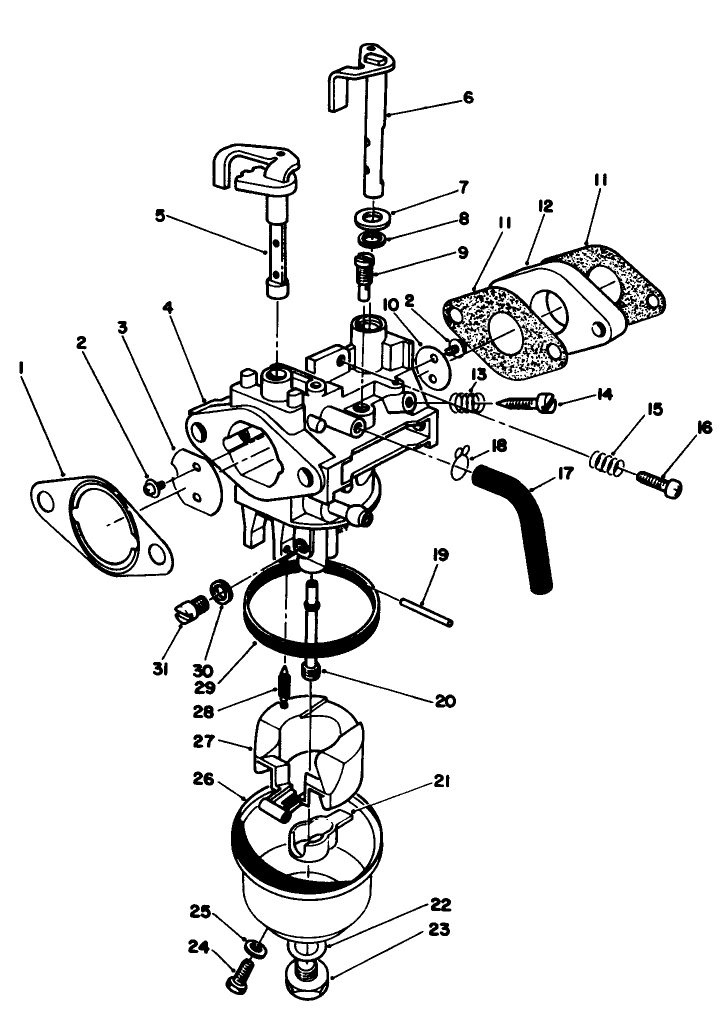 Carburetor Assembly model No Vmg6