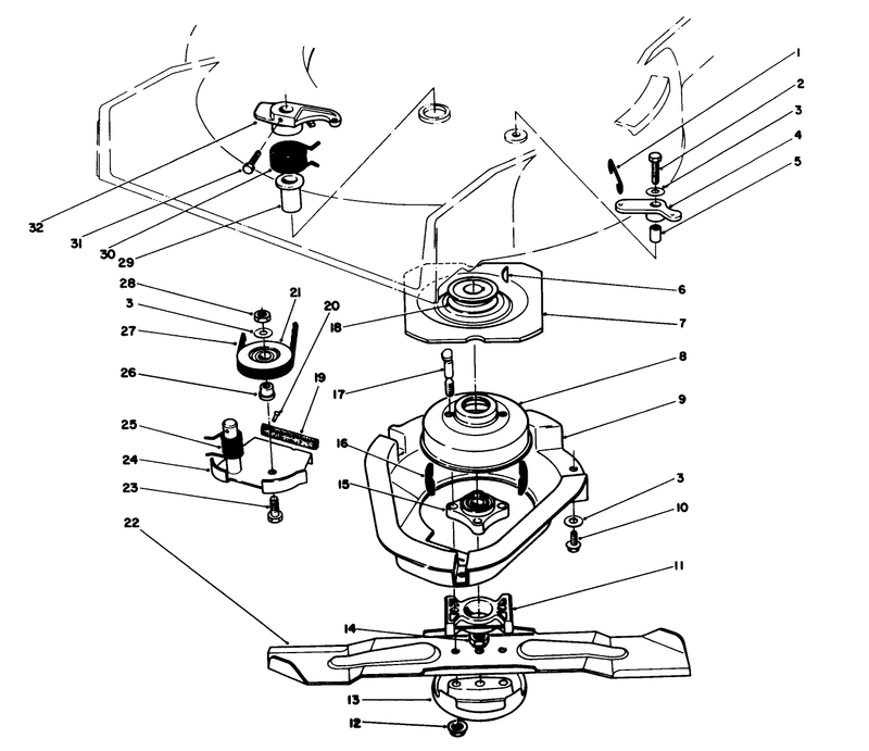 Blade Brake Clutch Assembly