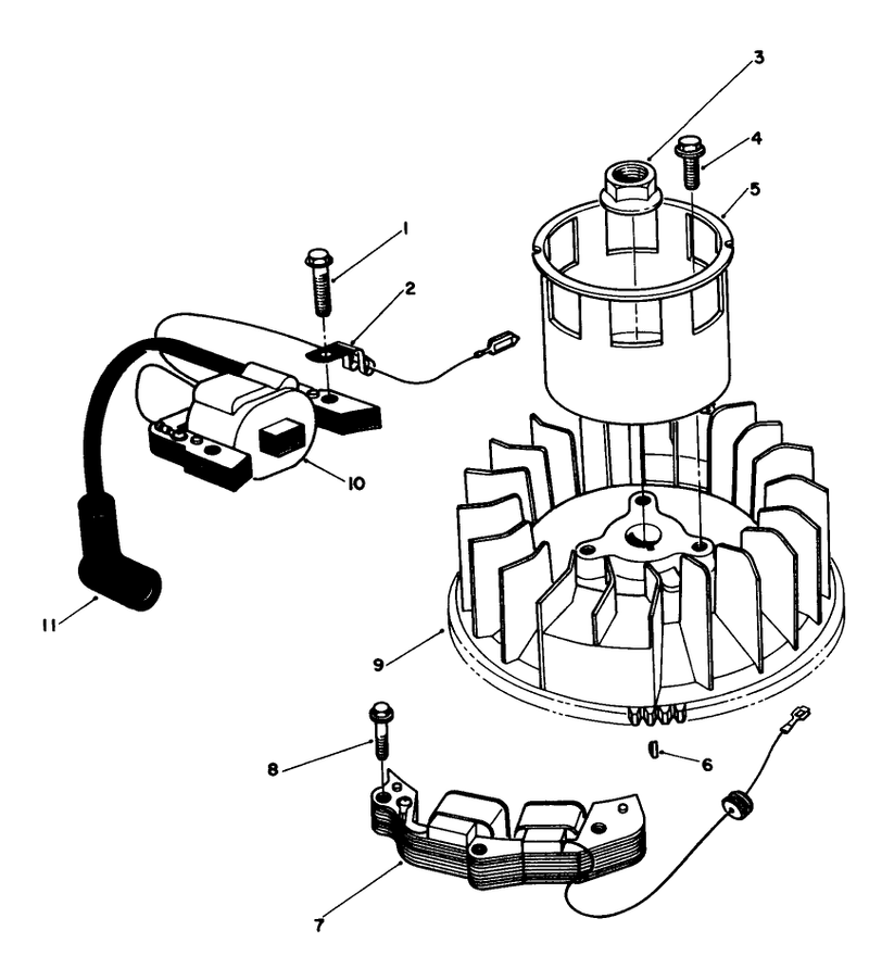 Magneto and Flywheel Assembly