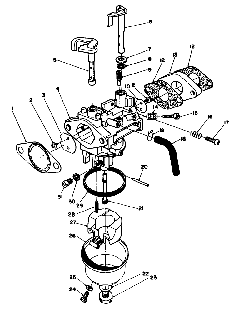 Carburetor Assembly model No Vmf5