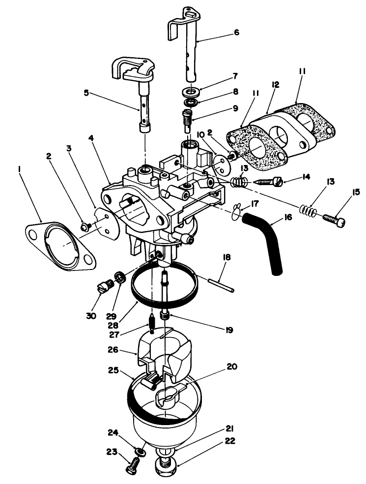 Carburetor Assembly model No Vmg6