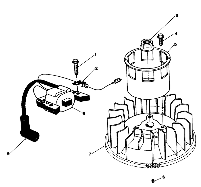 Magneto and Flywheel Assembly model No Vmg6