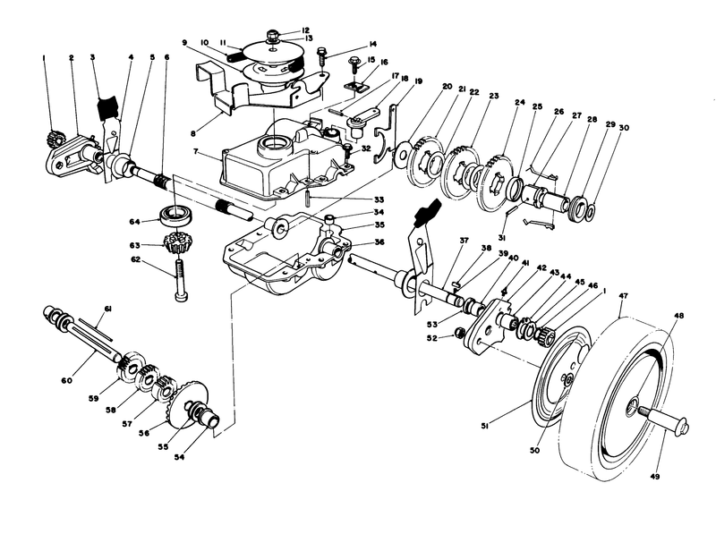 Gear Case Assembly machine Serial No 6900001 Thru 6902500