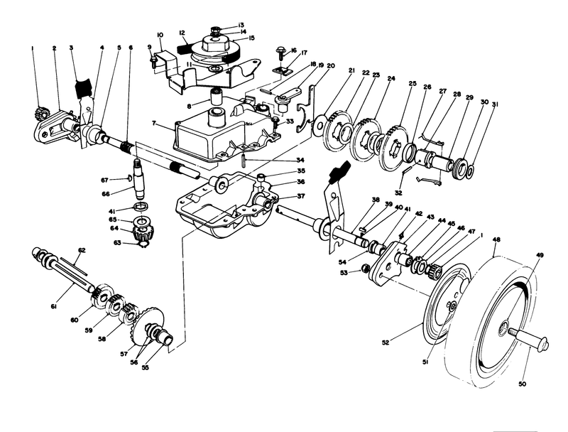 Gear Case Assembly machine Serial No 6902501 and Up