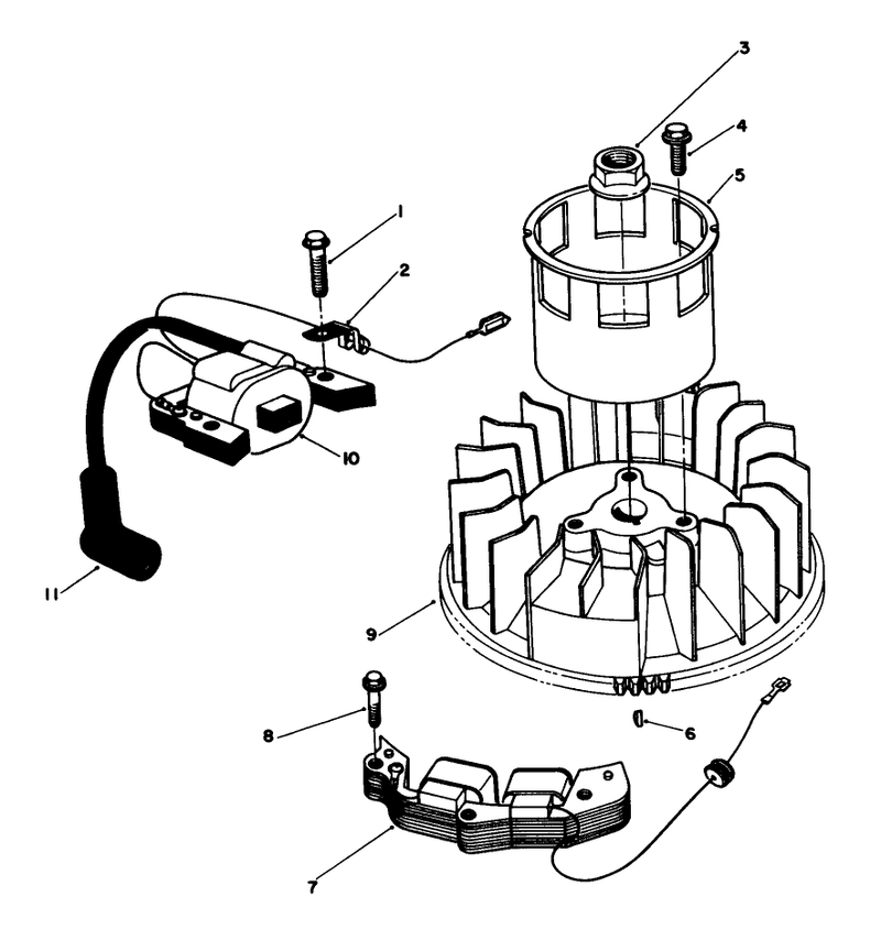 Magneto and Flywheel Assembly