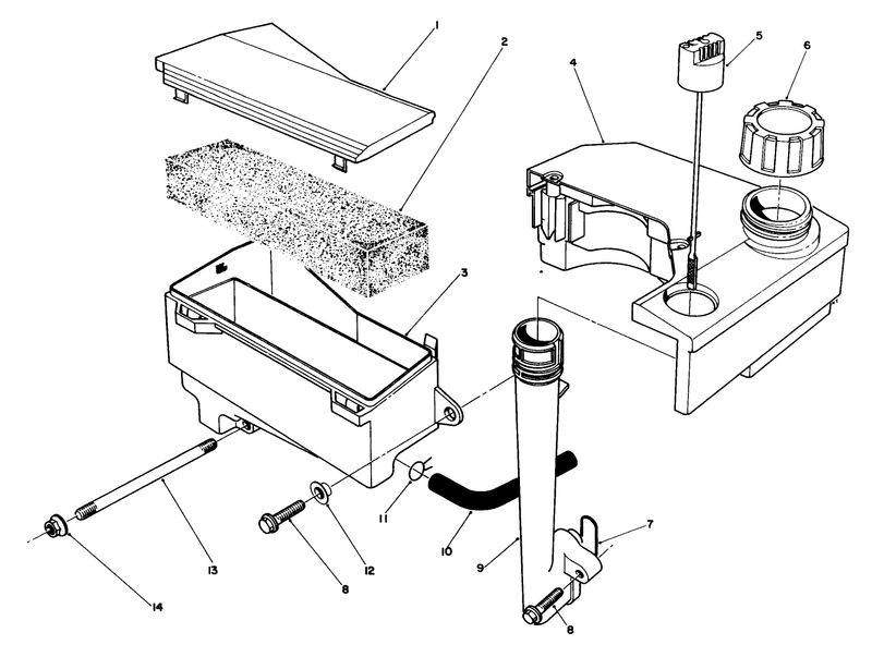 Air Cleaner and Fuel Tank Assembly