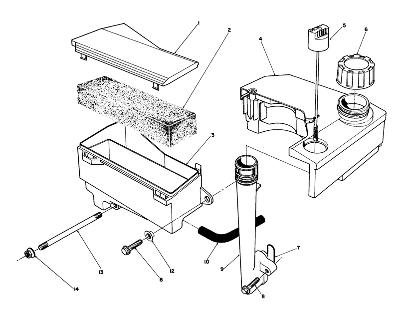 Air Cleaner and Fuel Tank Assembly