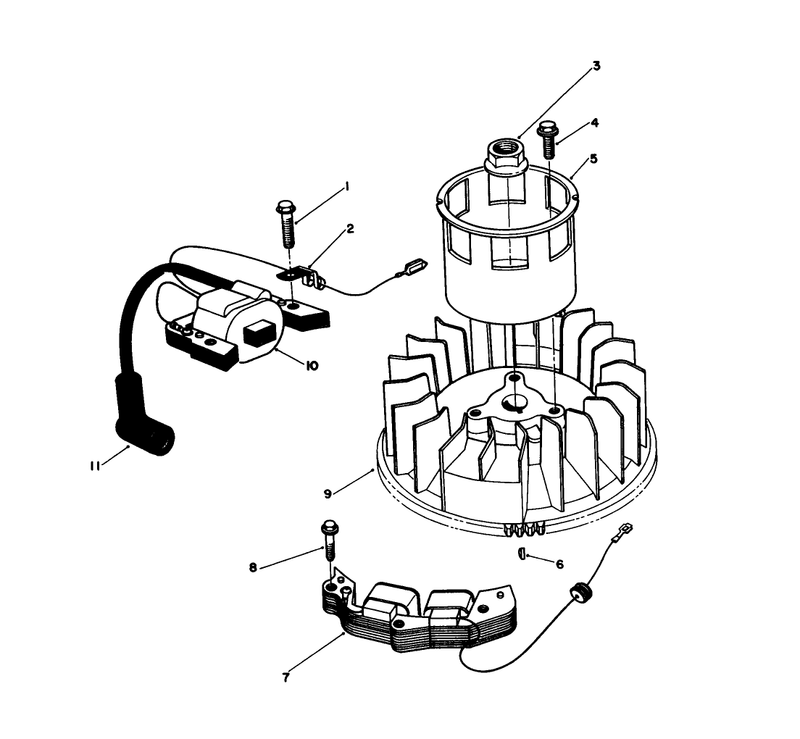 Magneto and Flywheel Assembly
