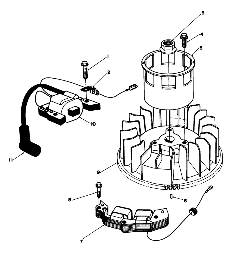 Magneto and Flywheel Assembly