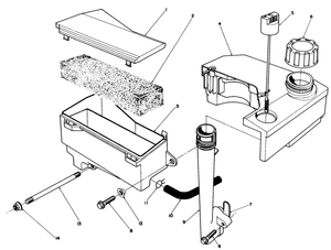 Air Cleaner and Fuel Tank Assembly Model No Vmg6