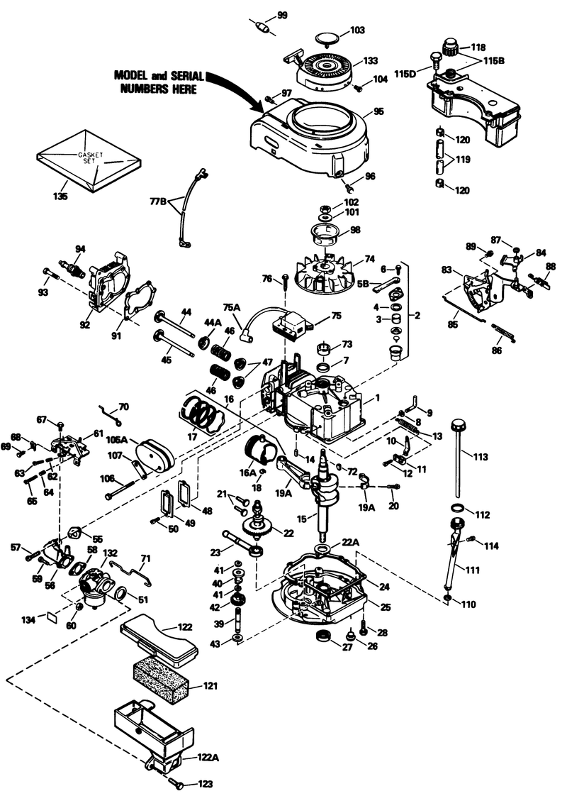Engine Model No Tvs105 53112f