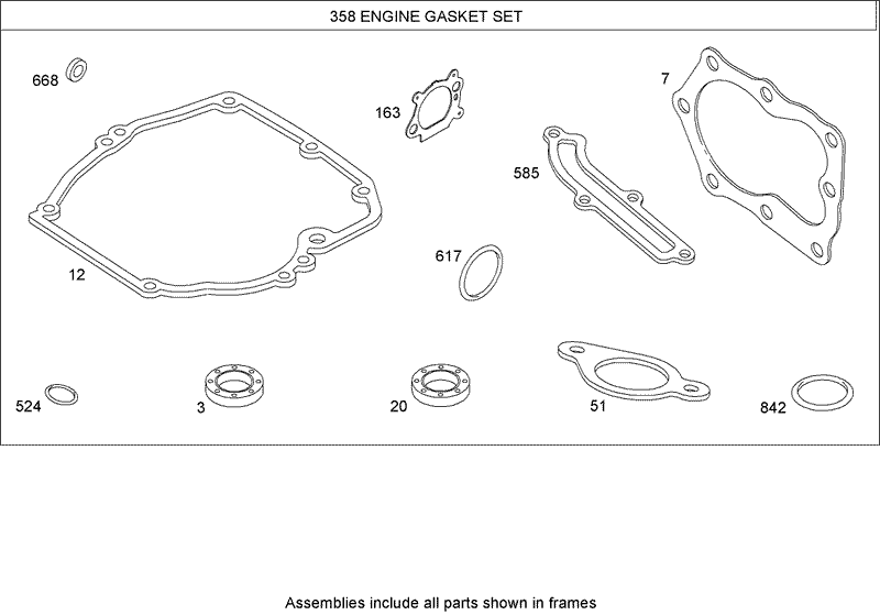 Gasket Kit Briggs and Stratton 126T02 1841 B1