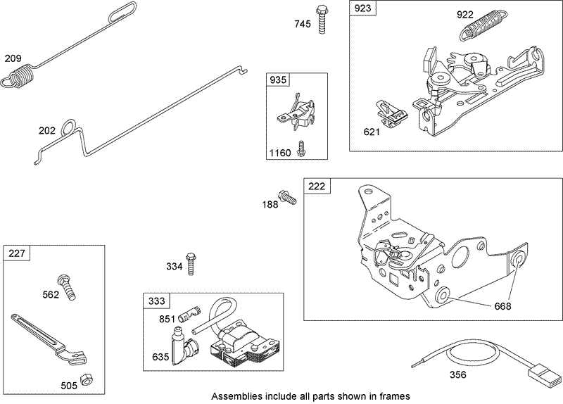 Governor Assembly Briggs and Stratton 12H805 1840 B1