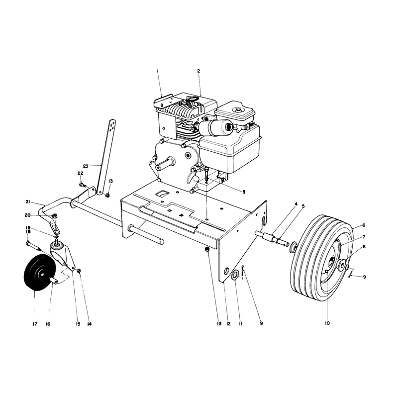 Engine and Base Assembly