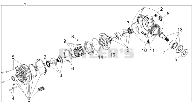 Front Gearcase Internals