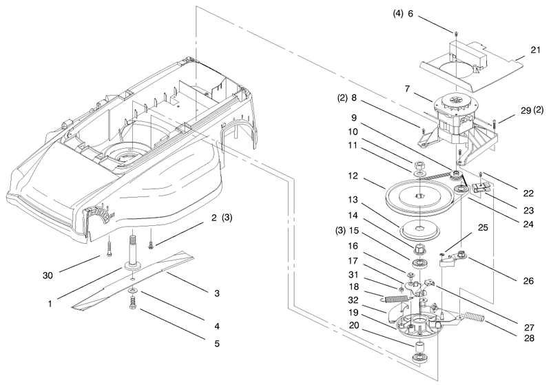 Motor And Blade Assembly