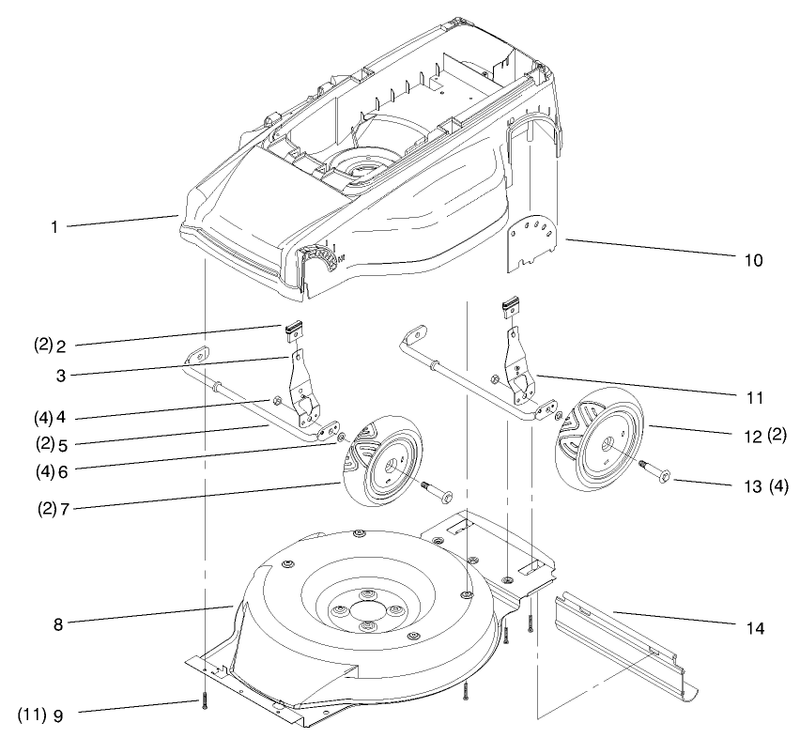 Deck Liner And Wheel Assembly