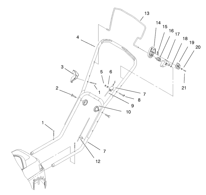 Handle And Controls Assembly