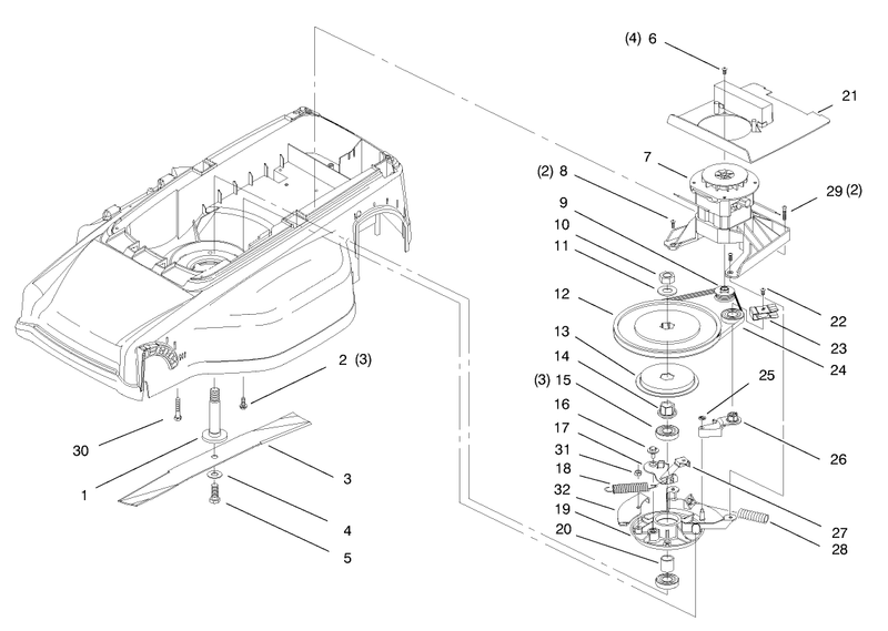 Motor And Blade Assembly