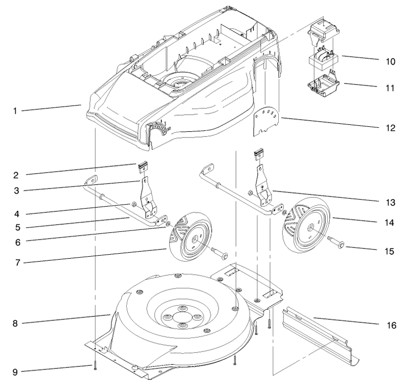 Deck Liner And Wheel Assembly