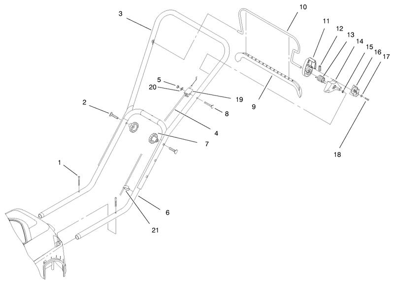 Handle And Controls Assembly