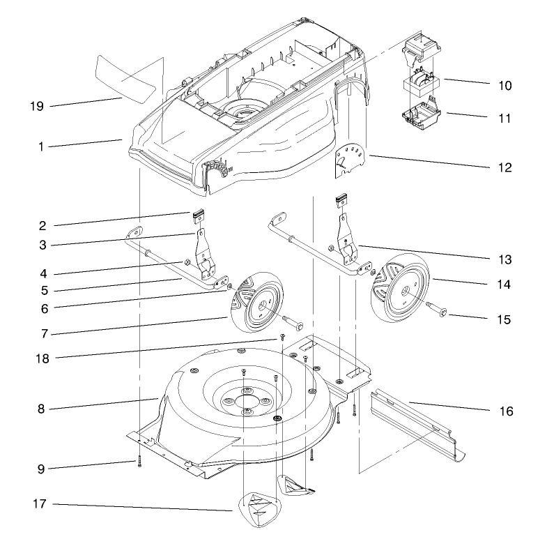 Deck Liner And Wheel Assembly
