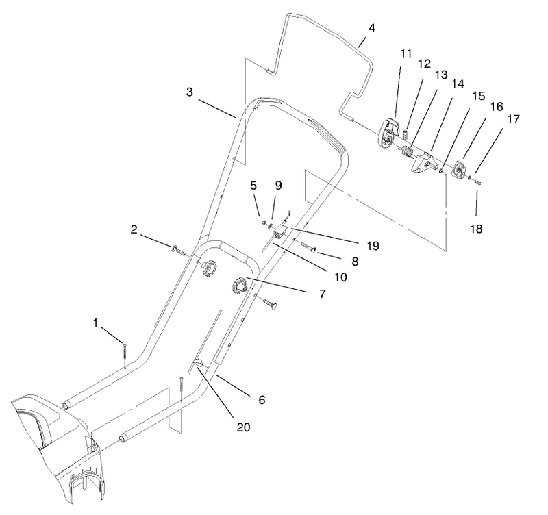 Handle And Controls Assembly