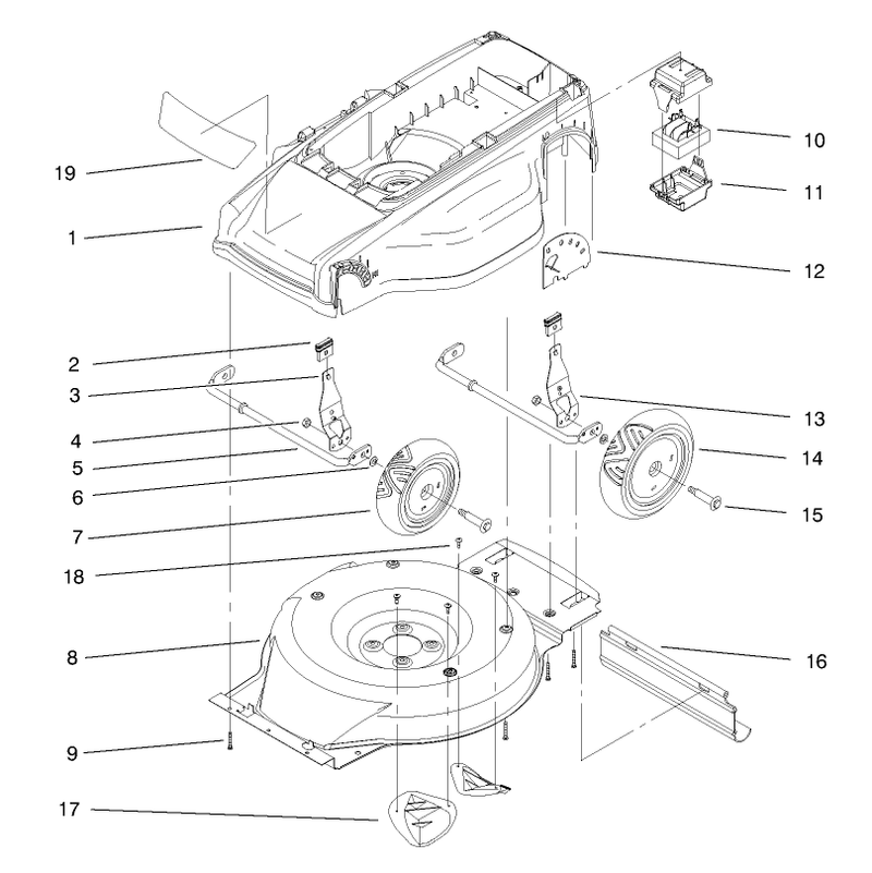 Deck Liner And Wheel Assembly