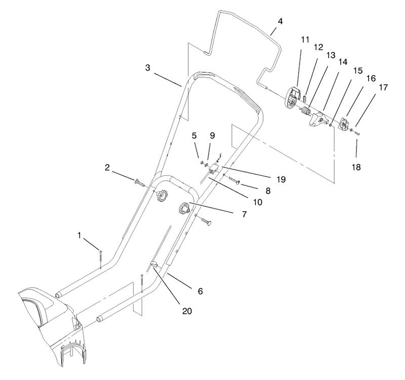 Handle Anad Controls Assembly
