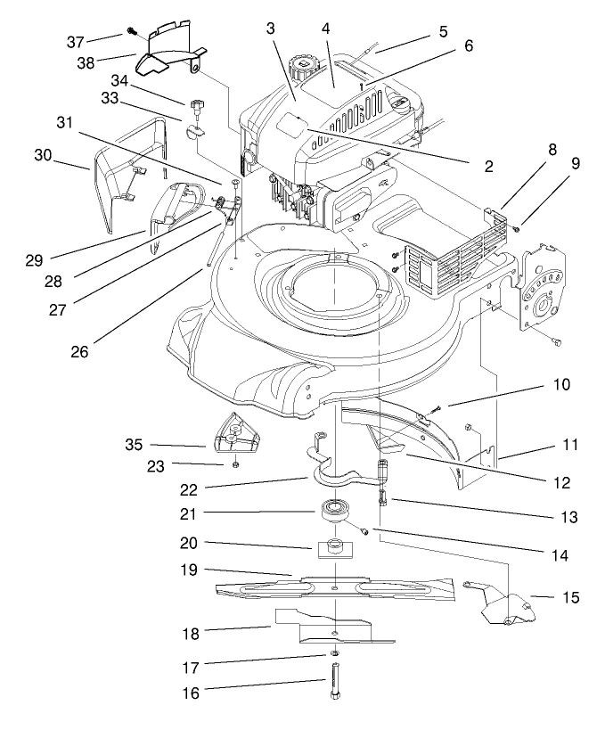 Engine and Blade Assembly