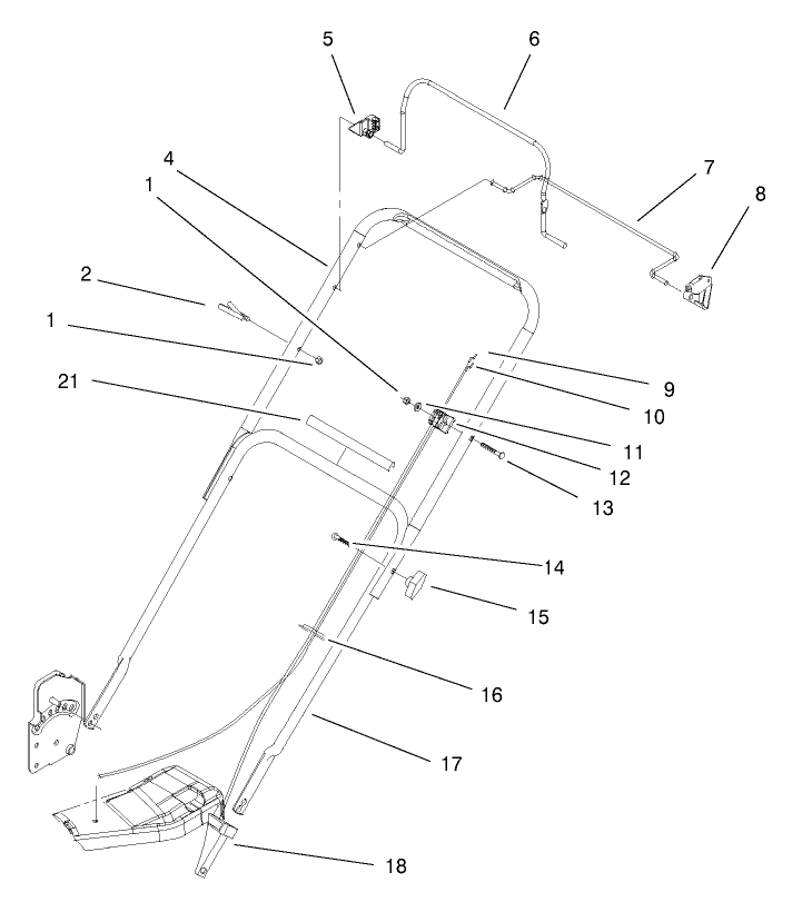 Handle and Controls Assembly