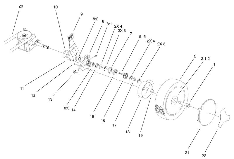 Gear Case and Wheel Assembly