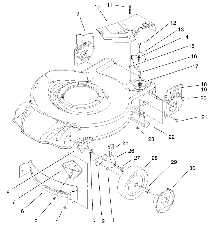 Housing and Bracket Assembly